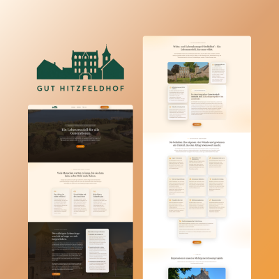 Immobilienentwicklung: Moderne Webseite erstellt