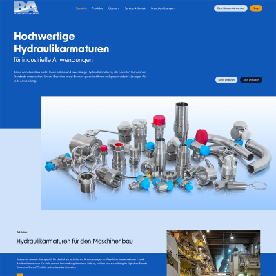 Website Relaunch für CNC Armaturenbau-Unternehmen