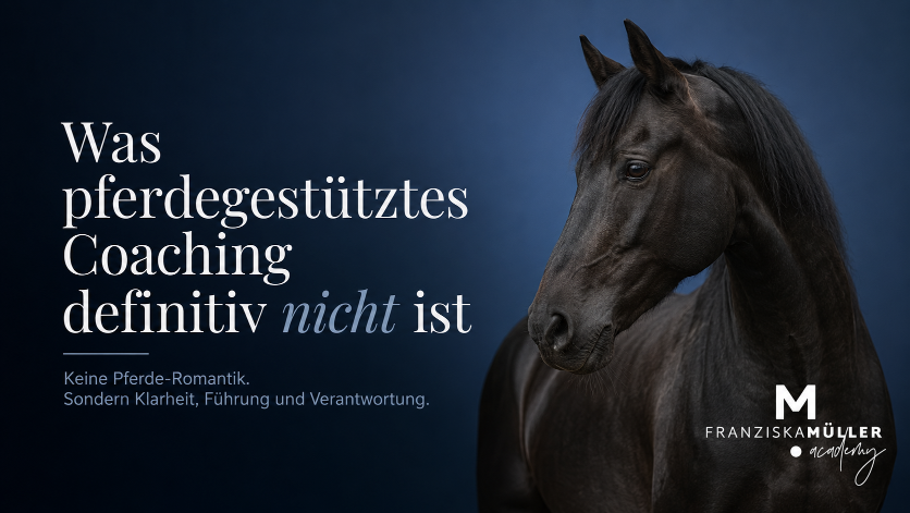 Was Pferdegestütztes Coaching auf keinen Fall ist!
