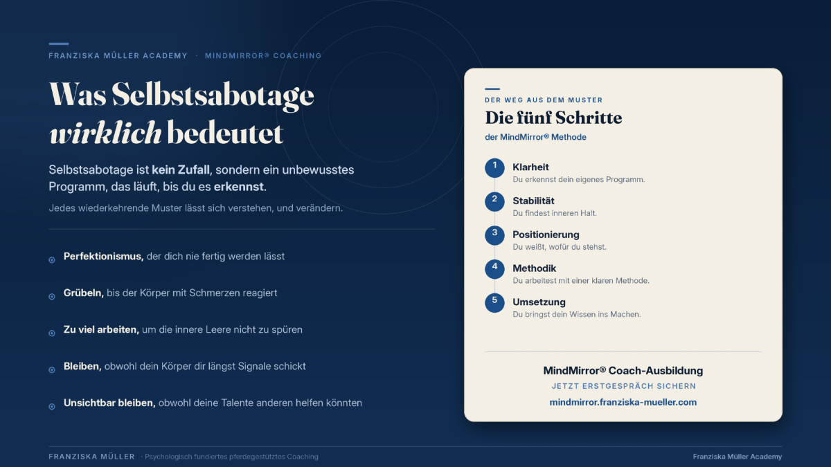 Was Selbstsabotage wirklich bedeutet!