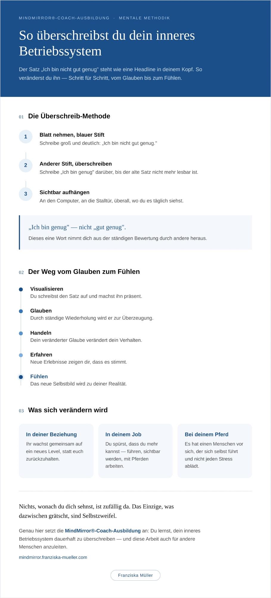 So änderst du den Satz 