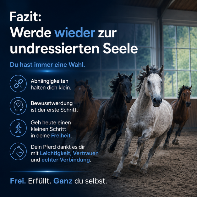 Werde zur undressierten Seele und dein Pferd wird es dir danken!