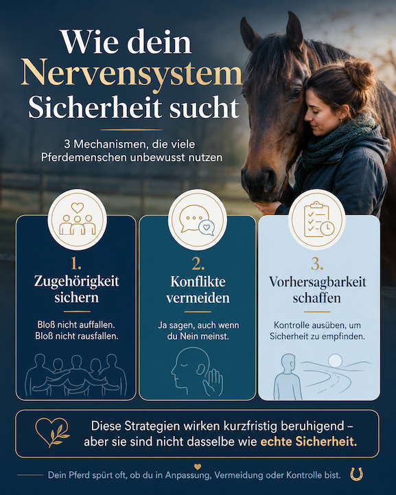 Pferdemenschen denken, dass diese drei Mechanismen ihr Nervensystem beruhigen. Das ist jedoch eine Falle!&nbsp;