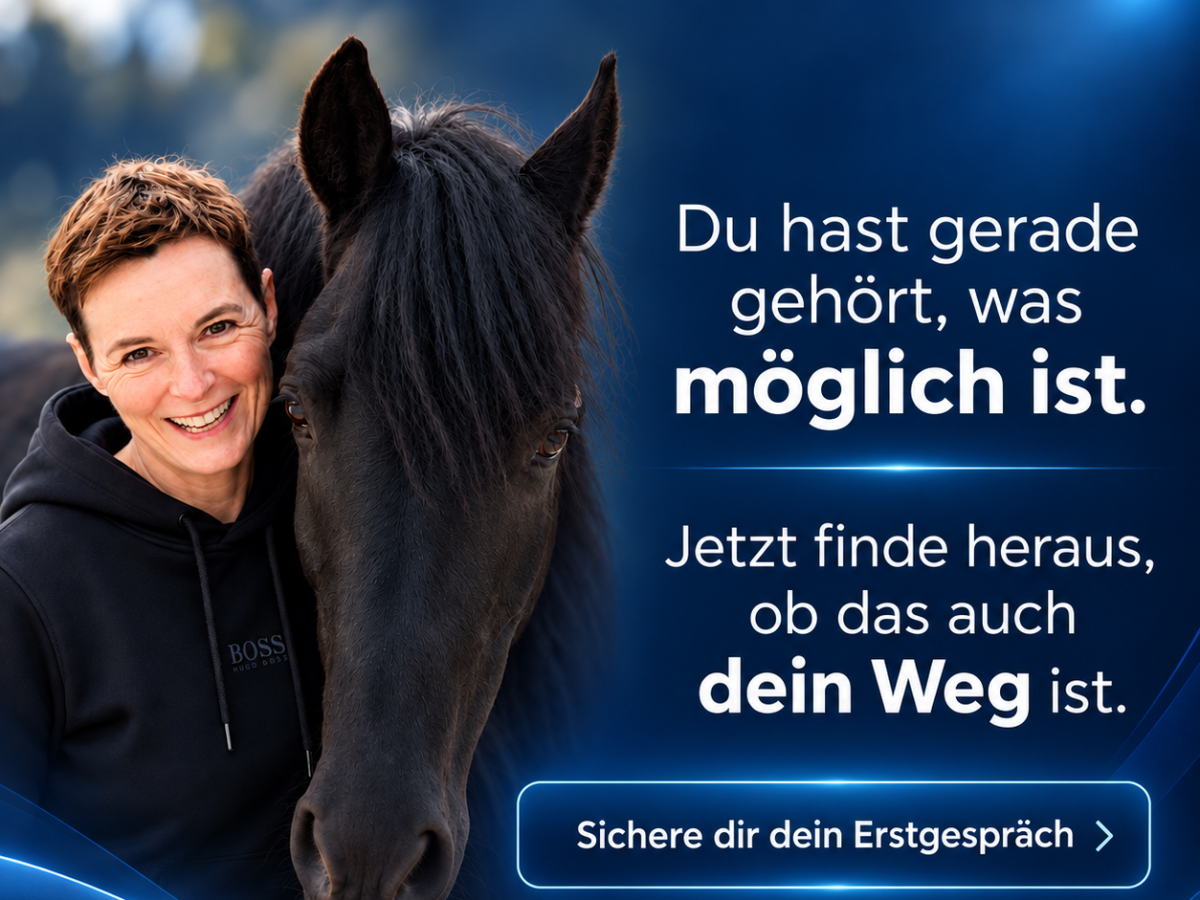 Willst du Pferde in deinen beruflichen Weg einbeziehen?