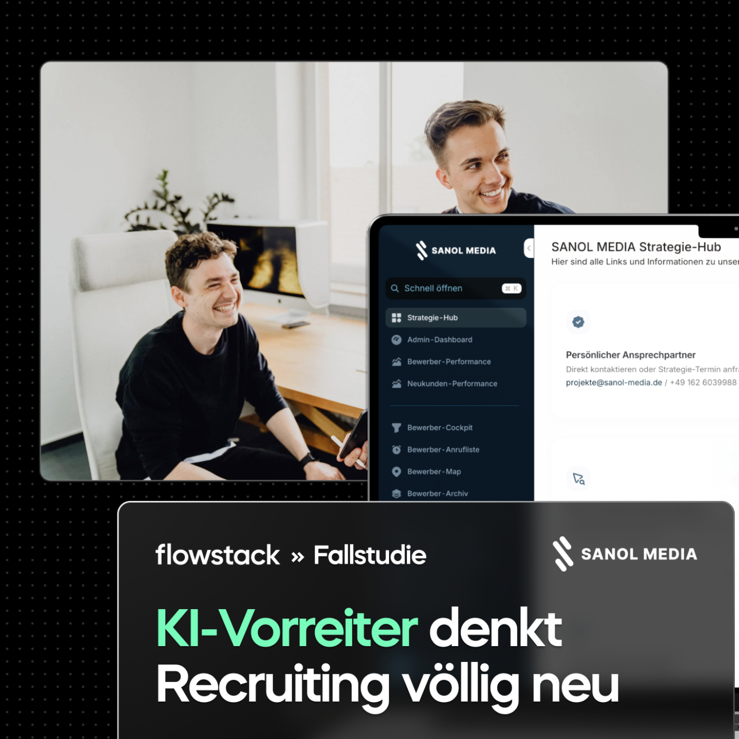 KI-Bewerbersystem: so skalierst du Recruiting auf Millionen-Niveau (Fallstudie SANOL MEDIA GmbH)