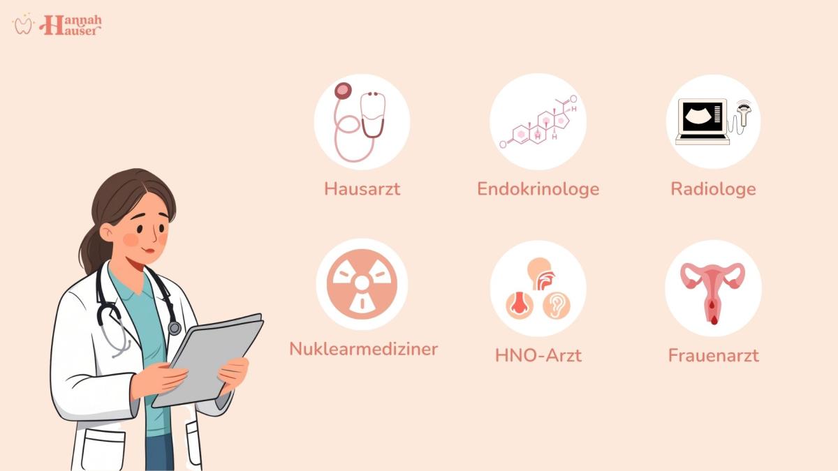 Es gibt viele potentielle Ärzte, die die Schilddrüse untersuchen können