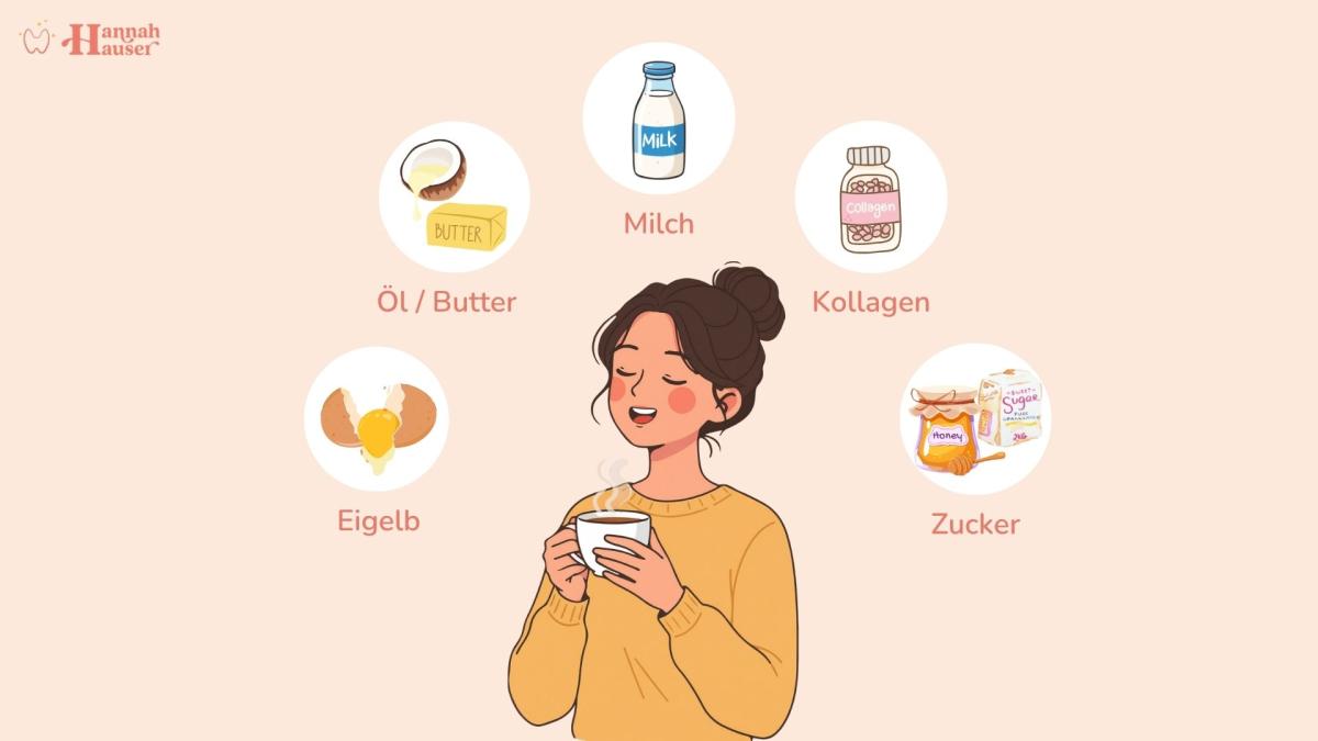 Kombiniere Kaffee oder Tee immer mit Kohlenhydraten, Eiweiß und gesunden Fetten, um deine Hormone und die Schilddrüse zu unterstützen
