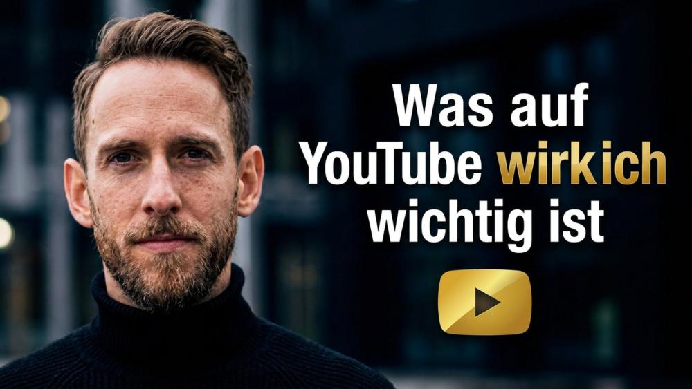 Mann mit Bart steht vor urbanem Hintergrund, was auf YouTube wirklich wichtig ist.