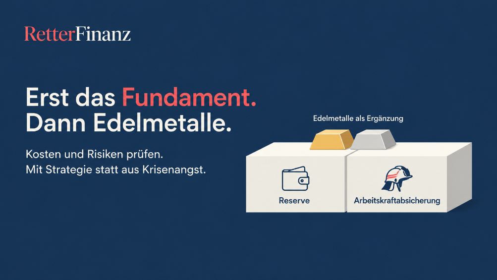 Grafik zu Edelmetallen für Einsatzkräfte mit Fokus auf Reserven und Arbeitskraftabsicherung.
