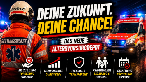 Altersvorsorge Depot für Notfallsanitäter und Rettungssanitäter