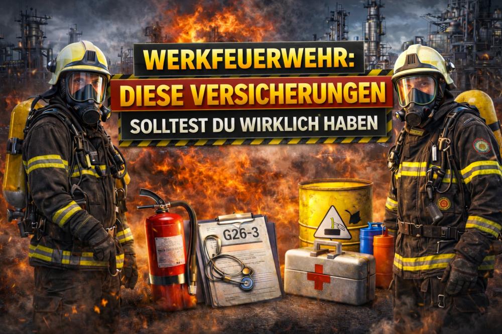 Werkfeuerwehr: Diese Versicherungen solltest du wirklich haben