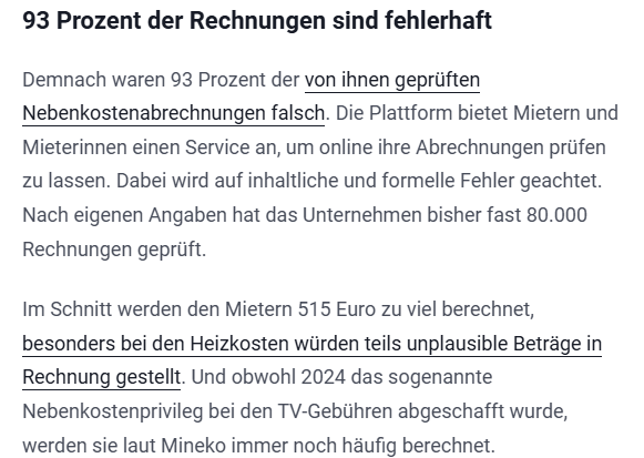 t-online: Nebenkostenabrechnungen: Fast alle sind falsch
