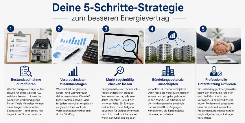 Strategisch einkaufen zahlt sich aus - für dich, deine Eigentümer und die Zukunft deiner Objekte