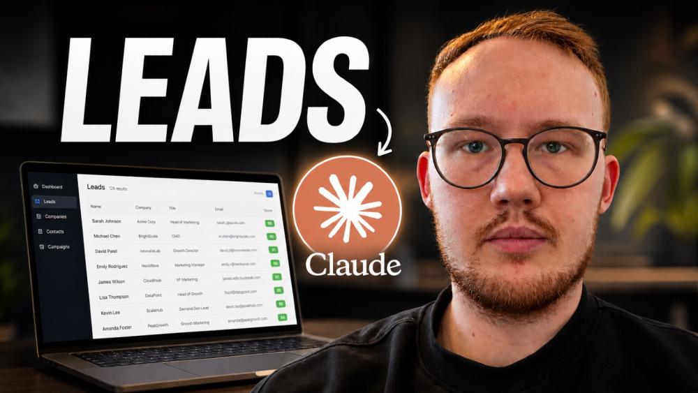 Person zeigt eine Übersicht von Leads zur Kundenakquise mit KI.