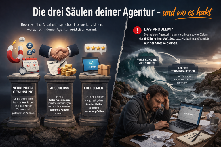 Die 3 Säulen deiner Agentur