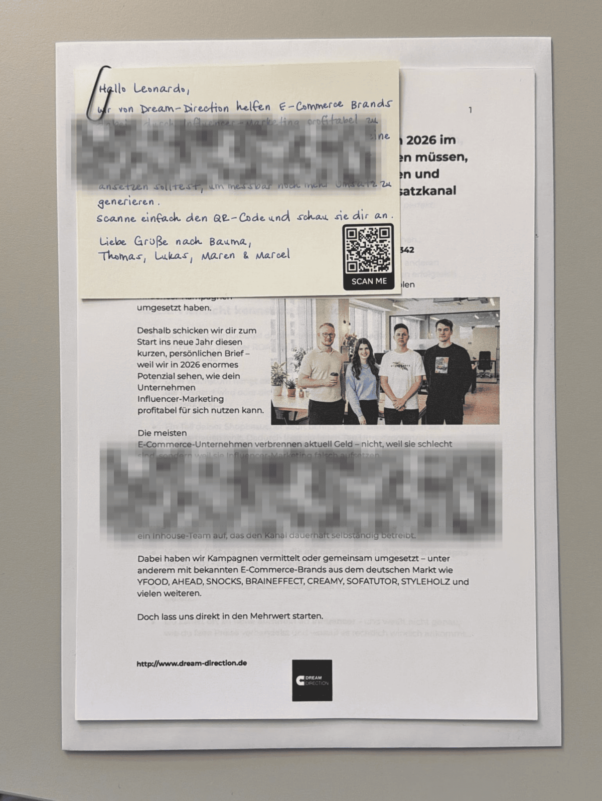 So sieht ein Beispiel aus, welches wir für unsere eigene Agentur nutzen
