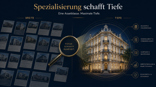 Eine Assetklasse, maximale Tiefe: Wir kennen jeden relevanten Bauträger in Deutschland.