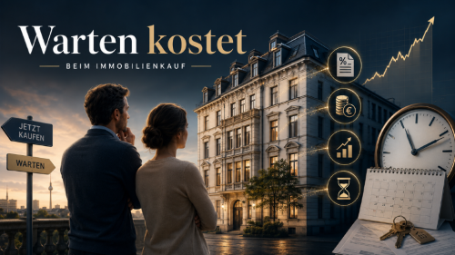 Warten kann teuer werden: Kaufpreis, Mieteinnahmen und Zeit arbeiten gegen dich.