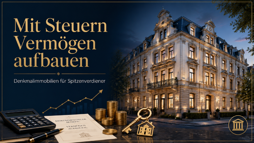 Denkmalimmobilien für Spitzenverdiener: Geschichte und Vermögensaufbau.