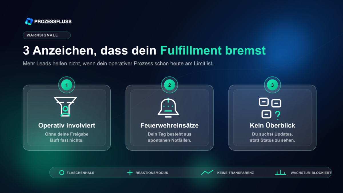 3 Anzeichen, dass dein Fulfillment dich bremst