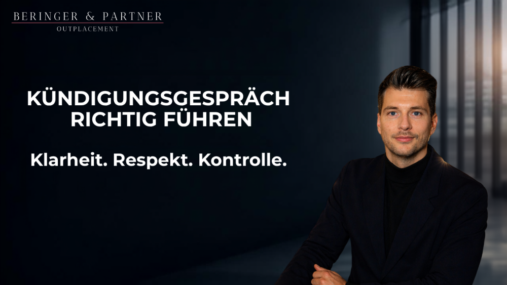 Der Referent präsentiert Anleitungen, um ein Kündigungsgespräch richtig zu führen.