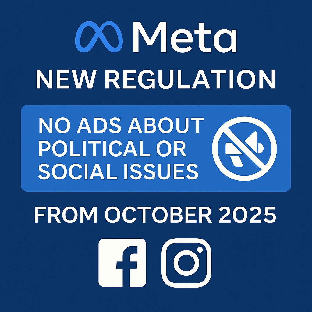 Meta verbietet politische und gesellschaftlich relevante Werbung in der EU ab Oktober 2025