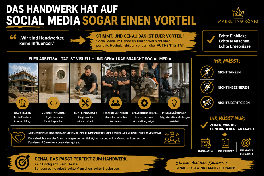 Vorteile von Handwerkern in Bezug auf Social Media