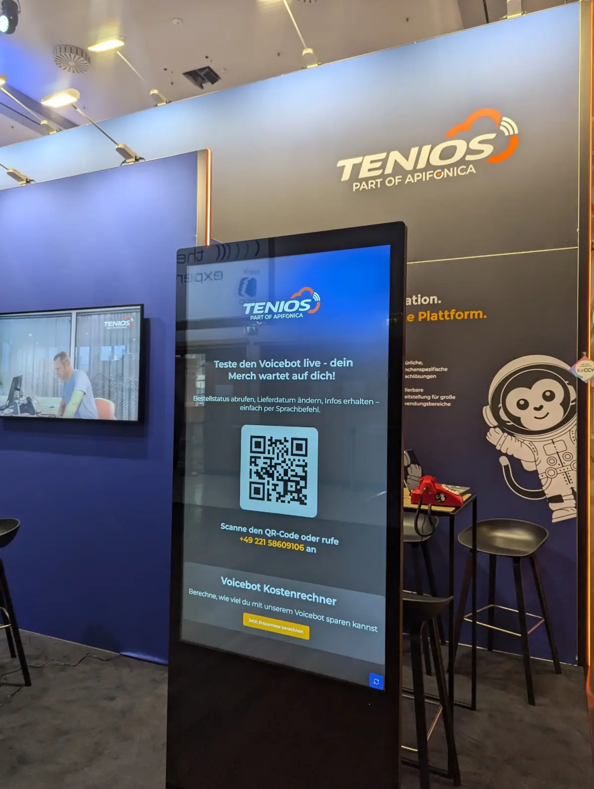 Messestand von Tenios auf der CCW in Berlin – organisiert durch Aiwy Media