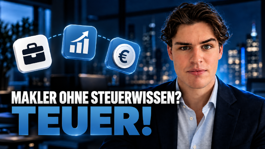 Makler ohne Steuerwissen ist teuer - wichtige Informationen für Immobilienmakler.