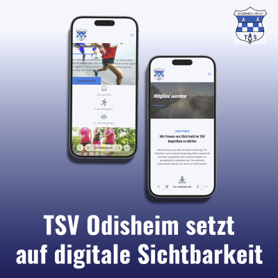 Ohne Website zur zentralen Plattform: TSV Odisheim setzt auf digitale Sichtbarkeit
