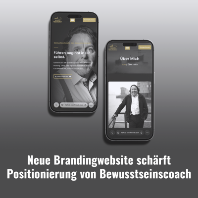 Aus Alt wird Marke: Neuer Schwarz‑Gold‑Webauftritt positioniert Bewusstseinscoach klar
