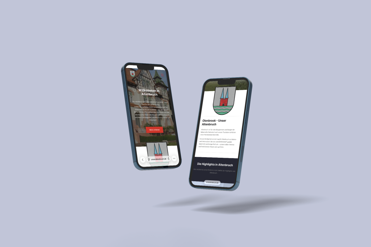 Mobilversion der Website Unser Altenbruch aus Cuxhaven.
