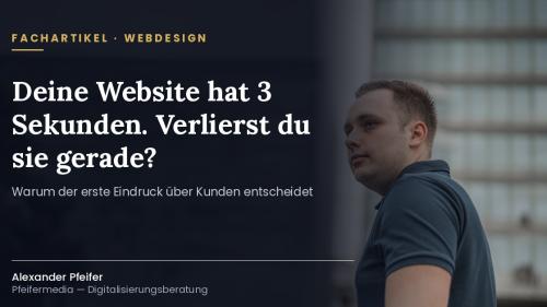 3 Sekunden entscheiden, ob du gerade einen Kunden verlierst