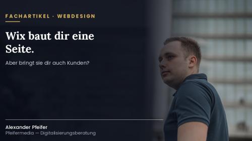 Wix baut dir eine Seite.