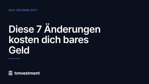 Gesetzliche Krankenkassen - Änderungen ab 2027