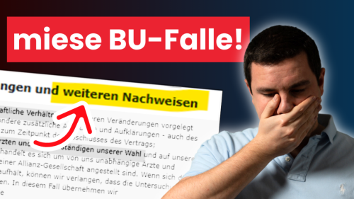 Miese Falle in der BU GDK Generalklausel