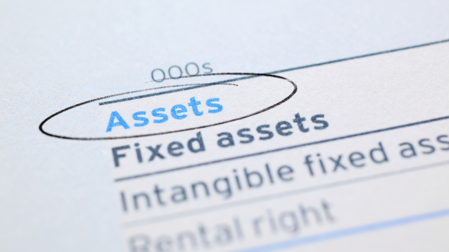 Darstellung von finanziellen Assets in einer Bilanz mit Fokus auf den Begriff Assets.