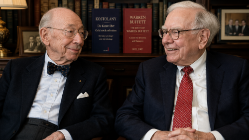 Kostolany & Buffet: Time schlägt timing (KI-Bild)