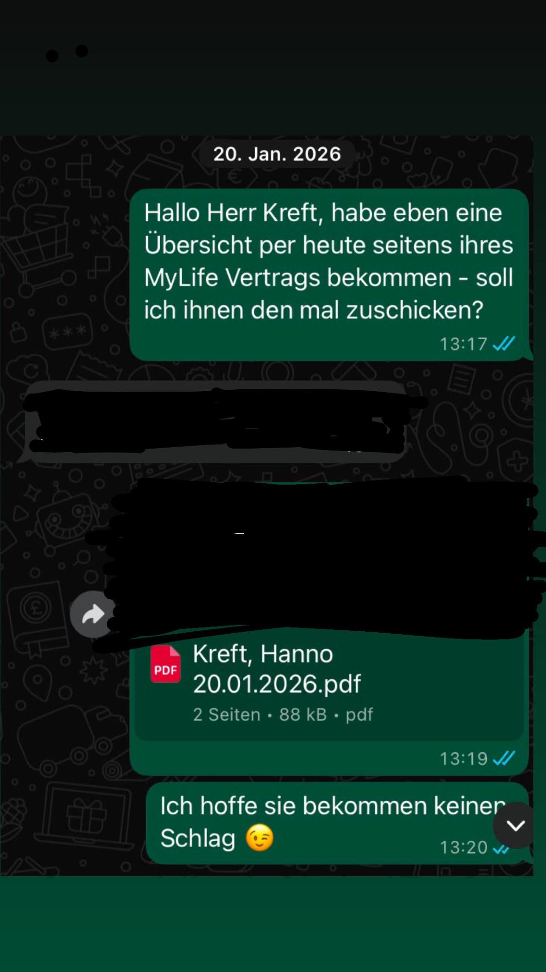 Chat zwischen Armin und Hanno Kreft am 20.01.2026 I Teil 1