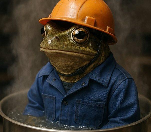 Sei nicht der Frosch im Wasser.