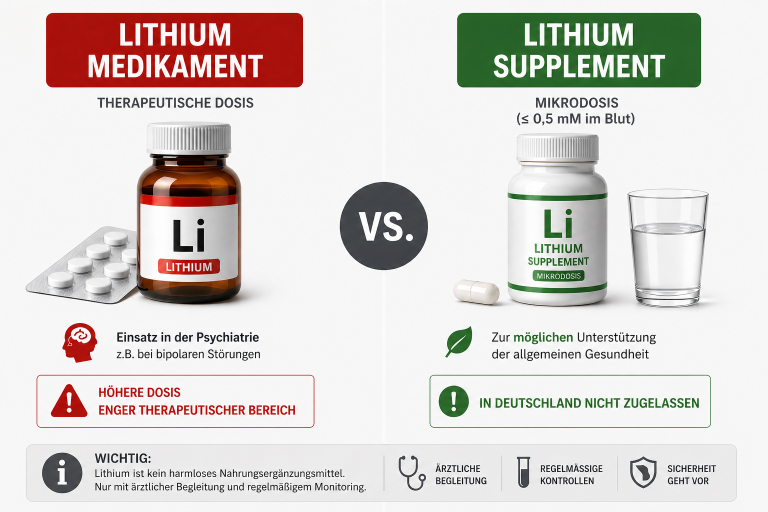 Lithium ist kein harmloses Supplement
