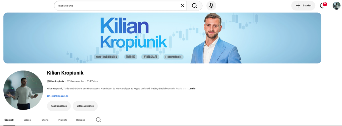 Profilbild von Kilian Kropiunik, der über seine Seriosität spricht.