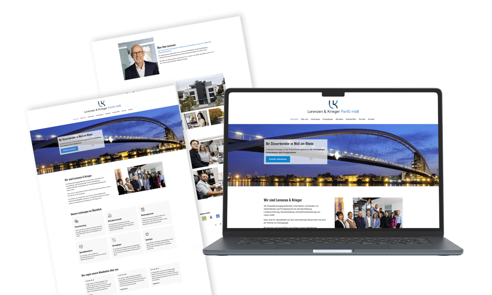Beispiel: Lorenzen & Krieger PartG mbB // www.stb-partg.de