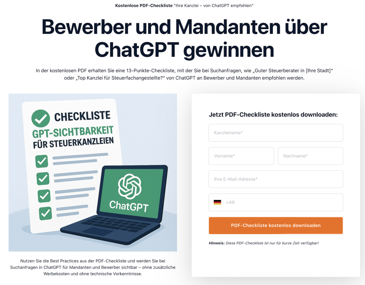 Kostenlose PDF-Checkliste 