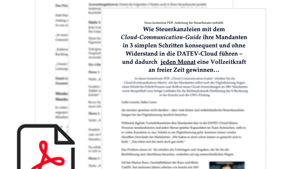 Neue kostenlose PDF‒Anleitung für Steuerberater enthüllt: