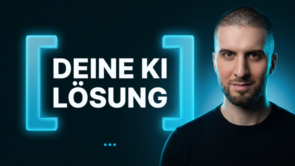 Ein Mann präsentiert deine KI-Lösung, passend zu KI im Agenturalltag.
