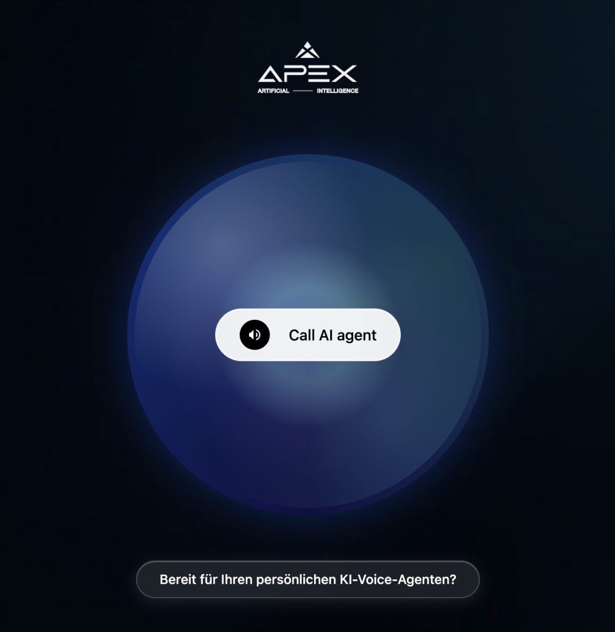Ein Vibe-coded Voice-Agent-Interface von uns, das nicht wie Bots klingt, sondern wie echte Gesprächspartner auftreten.
Sie verstehen Kontext, sprechen in deiner Tonalität und handeln automatisch im Hintergrund.
Ein Knopfdruck genügt, um intelligente, skalierbare Voice-Interaktion zu starten.