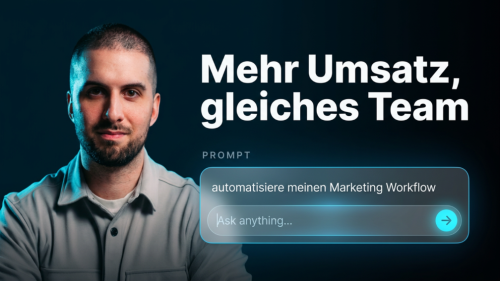 Mehr Umsatz mit demselben Team: KI automatisiert deine Marketing-Workflows.