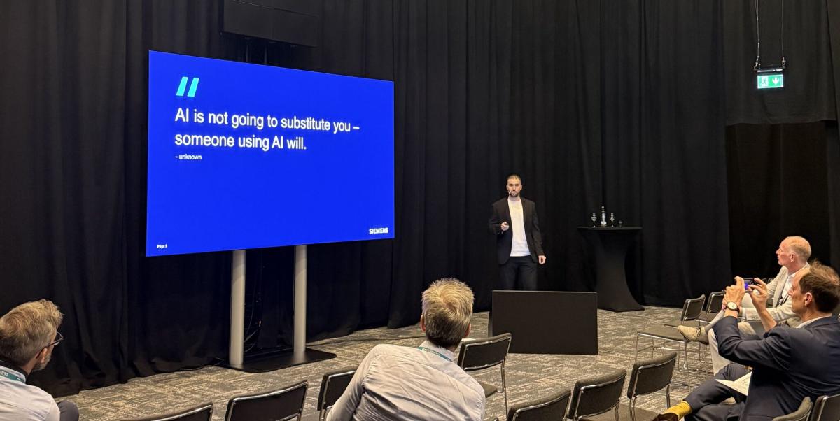 Jousef Murad spricht bei Siemens über den Einsatz von KI-Agenten im Engineering und zeigt, wie sie repetitive Aufgaben automatisieren und Entwicklungsprozesse beschleunigen. Im Fokus steht, wie AI Engineers nicht ersetzt, sondern ihnen ermöglicht, sich wieder auf kreative und wertschöpfende Arbeit zu konzentrieren.