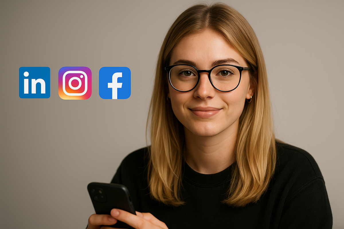 Das ist deine neue Social-Media-Assistenz, deine KI-Mitarbeiterin Sophia.
Sie schläft nicht, sie plant, postet und optimiert – automatisch.